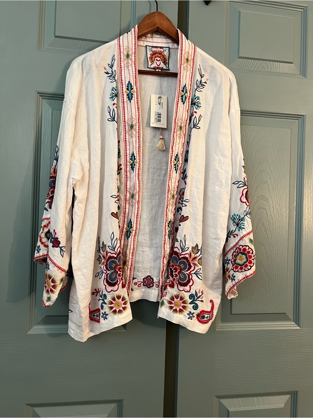 Johnny Was Sicilia Cropped Linen Kimono J46122-2